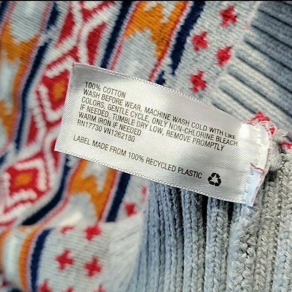 Mixed Pattern Knit Sweater - Picture 5 of 5